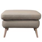 Gestoffeerde hocker Sawston II microvezel - Beige