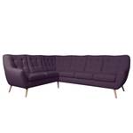 Ecksofa Sawston II Microfaser - Marineblau - Ausrichtung links