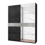 Armoire à portes coulissantes Brookmont Noir - Bois manufacturé - 170 x 210 x 60 cm