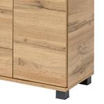 Highboard Nora landelijke eikenhouten look - Breedte: 60 cm