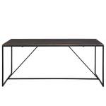 Eettafel Woodson Massief acaciahout/ijzer - Acaciahouten Grijs - Breedte: 180 cm