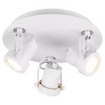 Plafonnier Goa Aluminium - Blanc - Nb d'ampoules : 3