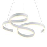 LED-hanglamp Francis kunststof/aluminium - 1 lichtbron - Wit