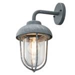 Wandlamp Duero transparant glas/aluminium - 1 lichtbron - Grijs