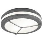 Plafondlamp Murray polyetheen/aluminium - 2 lichtbronnen - Zilver