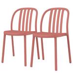 Chaises empilables Sue (lot de 2) Saumon