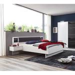 Struttura letto Valencia Bianco - Materiale a base lignea - 302 x 92 x 210 cm