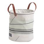 Panier de rangement Abstrakt Lin - Beige / Menthe