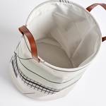 Panier de rangement Abstrakt Lin - Beige / Menthe