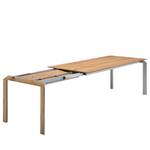 Table Millsboro I Poutres en chêne miel - Largeur : 160 cm - Extensible