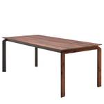 Table Millsboro I Poutres en chêne Terra - Largeur : 200 cm - Extensible