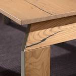 Table Millsboro I Poutres en chêne miel - Largeur : 180 cm - Extensible