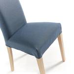 Gestoffeerde stoelen Ellerby I (2 stuk) geweven stof/massief beukenhout - beukenhout - Jeansblauw