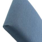 Chaises capitonnées Ellerby I (lot de 2) Tissu / Hêtre massif - Hêtre - Bleu jean