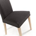 Gestoffeerde stoelen Ellerby I (2 stuk) geweven stof/massief beukenhout - beukenhout - Antraciet