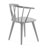 Chaises Krise (lot de 2) Hévéa massif - Gris