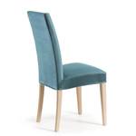 Stoelen Ellerby II (set van 2) fluweel/massief beukenhout - beukenhout - Turquoise