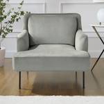 Fauteuil Bleecker Velours - Gris