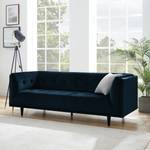 Sofa Botley (3-Sitzer) Samt - Marineblau