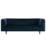 Sofa Botley (3-Sitzer) Samt - Marineblau