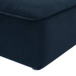 Gestoffeerde hocker Berlou II geweven stof - Marineblauw