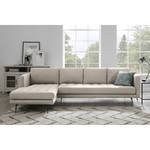 Ecksofa Hamina Flannel - Cappuccino - Longchair davorstehend links