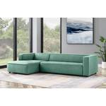 Ecksofa Berlou I Webstoff - Mint - Longchair davorstehend links