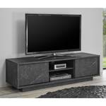 Meuble TV Carrara Imitation marbre anthracite