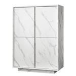 Buffet haut Carrara Imitation marbre blanc