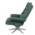 Fauteuil relax Peers Tissu - Vert foncé