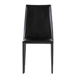 Chaises Portola (lot de 2) Cuir recyclé / Fer - Noir