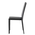 Chaises Portola (lot de 2) Cuir recyclé / Fer - Noir