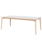 Table Ahmas II Chêne clair / Blanc
