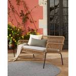 Banc de jardin Samantha Acier / Polyester - Beige / Gris