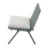 Banc de jardin Wivina Acier / Polyester - Vert / Gris