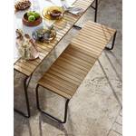 Table de jardin Yukari I Acacia massif / Acier - Marron