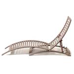 Chaise longue Lucien II Balau massif - Marron