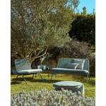 Chaise de jardin Wivina Acier / Polyester - Vert / Gris