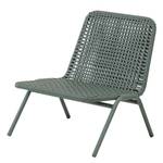 Chaise de jardin Wivina Acier / Polyester - Vert / Gris