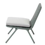 Chaise de jardin Wivina Acier / Polyester - Vert / Gris
