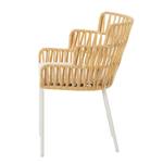 Gartenstuhl Robyn (2er-Set) Stahl / Polyester  -  Beige - Beige