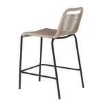 Chaises de bar Lambton II Acier / Polyester - Beige - Beige