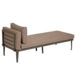 Gartensofa Pascale II Aluminium / Polyester - Braun