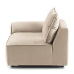 Modulaire fauteuil BUCKLEY fluweel - Velours Shyla: Beige - Armleuning vooraanzicht links