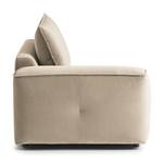 Modulaire fauteuil BUCKLEY fluweel - Velours Shyla: Beige - Armleuning vooraanzicht links