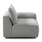 Fauteuil modulable BUCKLEY Tissu - Tissu Saia: Gris clair - Accoudoir monté à droite (vu de face)