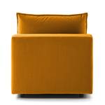 Modulaire fauteuil BUCKLEY fluweel - Velours Shyla: Oranje Geel - Zonder armleuningen