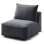 Modulaire fauteuil BUCKLEY geweven stof - Geweven stof Saia: Steengrijs - Zonder armleuningen