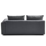 2,5-Sitzer Modulsofa BUCKLEY Webstoff Saia: Steingrau - Armlehne davorstehend rechts