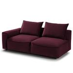 2,5-Sitzer Modulsofa BUCKLEY Samt Shyla: Aubergine - Armlehne davorstehend links